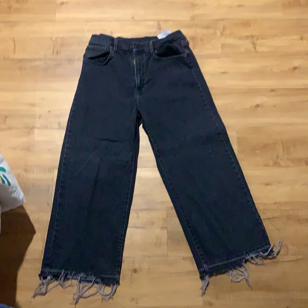 Levi’s wide leg black jeans